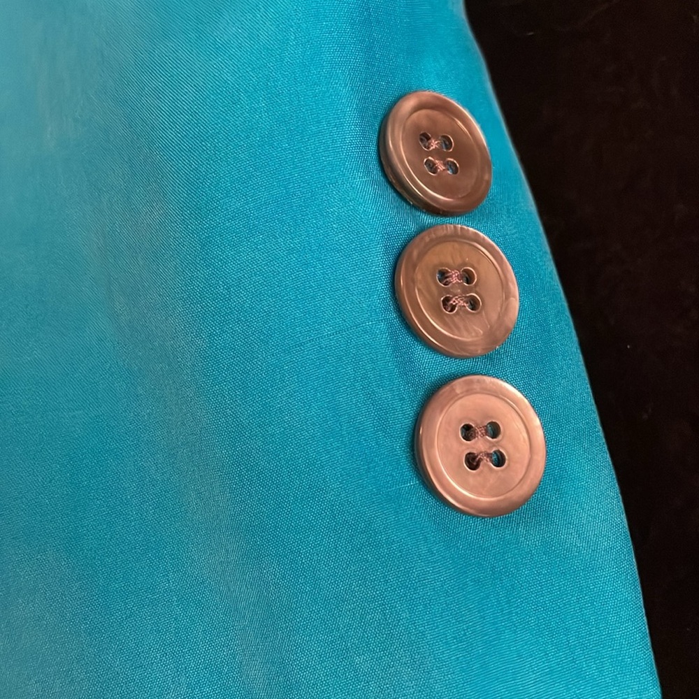 ❤️ Women’s EUC Vintage 90s Y2K COLLECTION POINT OF VIEW 100% Silk Jacket Sz 4 - Picture 9 of 13